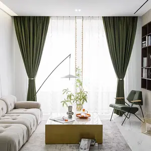 Hersteller Klassische Vorhänge Samt vorhänge Luxus vorhänge für Wohnzimmer