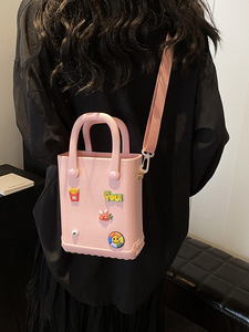 Bolso de hombro de gelatina EVA con diseño de dibujos animados, a la moda, impermeable, antisuciedad, para teléfono móvil, uso en la playa, venta al por mayor - Product Image 1