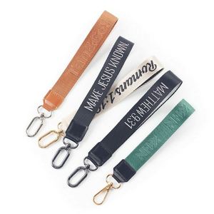 Factory <b>Custom</b> Logo Key Chain Logo Keychains Fashions Polyester Lanyards Personalized Customized Woven <b>Keychain</b> - Product Image 3