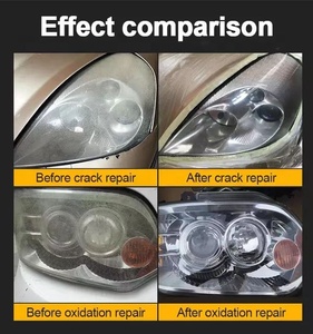 Agente Restaurador de Faros de Coche 800G, Líquido para Limpieza y Pulido de Faros, Agente Reparador de Faros de Polímero para una Reparación Eficaz - Product Image 3
