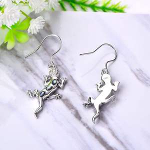 Ювелирные изделия из серебра 925 пробы Geckos висячие серьги-Крючки с животными уникальный дизайн ювелирных изделий - Product Image 3
