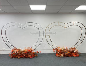 Arco de boda de alta calidad, soporte de fondo, barras <span class=keywords><strong>paralelas</strong></span> geométricas, estante de arco de hierro hexagonal, fondo, decoración de escenario de boda - Product Image 5