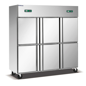 Congelador Vertical Comercial <span class=keywords><strong>de</strong></span> Acero Inoxidable <span class=keywords><strong>de</strong></span> 2-6 Puertas con Enfriamiento Estático para Exhibición, en Oferta - Product Image 3