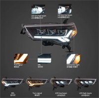 Feux avant LED jaunes et blancs de qualité supérieure pour 4Runner 2014-2020, phares de rechange 4x4 en ABS