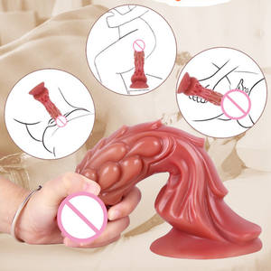 Holesales 8,86 Inch ealistic Nimal ex roduct rrtifcial Enis ilicono og UGE ilildo para omen - Product Image 5