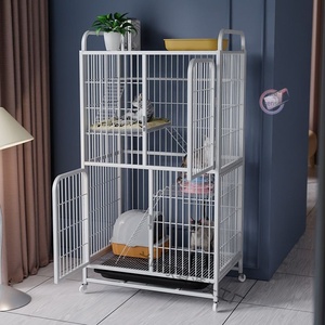 Super Large Indoor Cat Villa Household Cat <strong>Cage</strong> with Integrated Toilet Free Space Cat Nest <strong>Collapsible</strong> for Birds Dogs Live Usage - Product Image 5