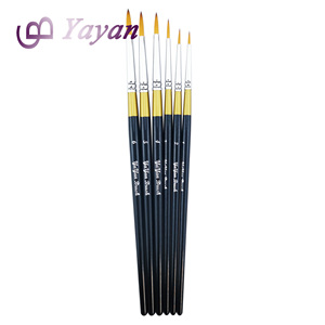 Set di Pennelli Sintetici in Nylon Rotondi per <span class=keywords><strong>Pittura</strong></span> ad Acquerello e Olio, Pennelli per Arte Acrilica all'Ingrosso - Product Image 3