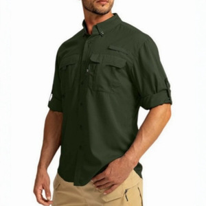 Camisa Casual de Manga Larga para Hombre, Estilo Japonés, para Otoño, Transpirable, de Secado Rápido, con Protección Solar, para Senderismo y Trekking, OEM ODM - Product Image 4