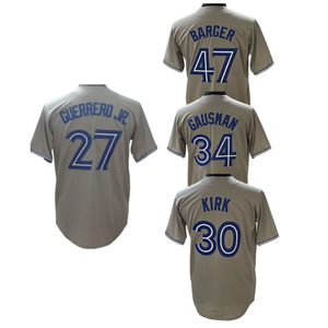 Maillot de baseball américain 2026 en promotion, surpiqué, Toronto 27 Vladimir Guerrero Jr 47 <span class=keywords><strong>Barger</strong></span> 34 Kevin Gausman 30 Alejandro Kirk - Product Image 5