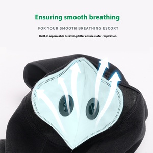 Mehrzweck-Sturmhaube Kopf bedeckung Custom Outdoor Ride Wind dichte Thermo Fleece Atmungsaktive Maske mit PM2.5 Filter Anti-Fog und Haze - Product Image 3