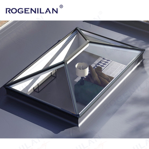 Rogenilan, diseño moderno, aluminio, doble acristalamiento, tragaluces superiores de diamante, ventanas de techo piramidal impermeables exteriores - Product Image 2