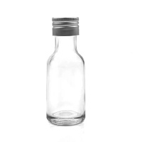 Bouteille en verre vintage miniature avec poignée, pour spiritueux, jarre à moonshine pour petites productions d'alcool
