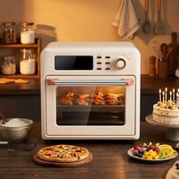 Four à friture à air chaud électrique 800W 18,5L haute puissance avec cuisson par convection, revêtement céramique antiadhésif, multifonctionnel pour la maison