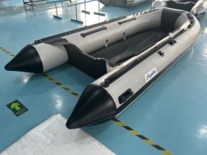 Gommone Gonfiabile in PVC da 3,6m 3,8m Barca da Pesca Portatile / Tender per 4-6 Persone per Navigazione su Lago, Fiume e Mare Aperto - Product Image 4