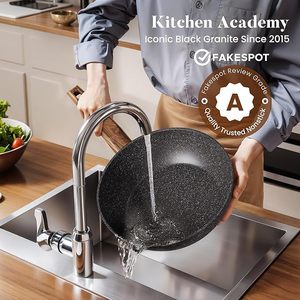 Juego de Utensilios de <span class=keywords><strong>Cocina</strong></span> Antiadherentes de Granito Moderno, 30 Piezas, Negro, de Aluminio, Personalizado, de Geling, Proveedor Chino - Product Image 4