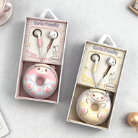 Headset In-Ear Berkabel Tipe-C Kiki-479 dengan Kabel 1.2m Kemasan Kotak Desain Kartun