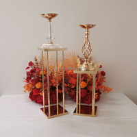 Support à fleurs en fer LEXI sur mesure 100 cm, centre de table de mariage de luxe, porte-fleurs moderne, réutilisable, décoration de table stable