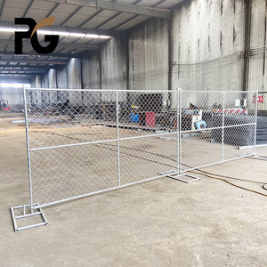 Clôture à chaîne temporaire galvanisé, support de chantier américain, livraison gratuite - Product Image 4