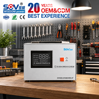 Stabilisateur de tension CA numérique monophasé 2KVA avec affichage LED AVR TND-2000VA, régulateur de puissance automatique pour l'électronique domestique