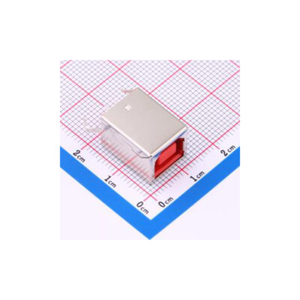 Connecteur de prise USB-B (USB TYPE-B) d'origine, USB 2.0, 4 positions, angle droit, bronze phosphoreux et acier, neuf en stock - Product Image 3