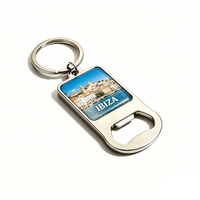 Llavero Abridor de Botellas de Metal con Resina Epoxi, Souvenir de Ixtapa, Azerbaiyán, Ibiza, Acapulco, México, Regalo Turístico
