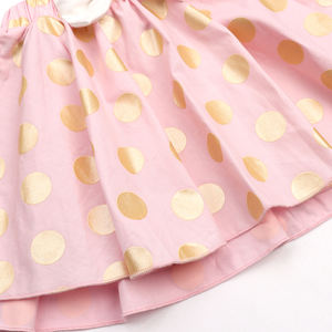 Conjunto de Dos Piezas de Verano 2022 para Bebés, Vestido de Algodón con Estampado de Lunares para Fiestas, Body para Bebés - Product Image 6