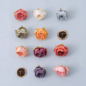 CallaFloral <b>Artificial</b> <b>Peony</b> Flower Heads Pan Weaving Cloth Wedding Decorations - Product Image 1