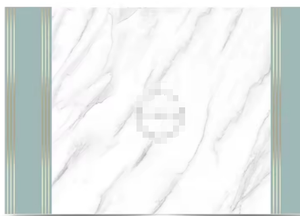 Papier peint de luxe couleur marbre cyan canapé de salon, décoration murale de cinéma et de télévision - Product Image 4