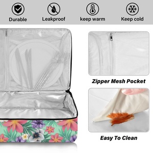 Aloha Hawaiian Holder Casserole Carrier Thermal Insulated Lunch BBQ Portable Large Capacity Lunch Cooler Pizza Carrier Bag 2025 - Product Image 4