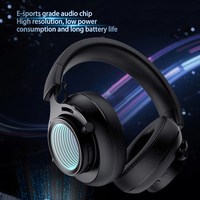 Casque de jeu Abyss Mirror Lighting avec éclairage, dongle sans fil Type-C 2.4G, batterie 1000mAh, 50 heures d'autonomie