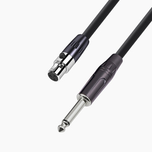 무산소 구리 도체 및 TPE 재킷이 있는 카메라 라이브 방송 사운드 카드 마이크용 6.35mm ~ Mini XLR 케이블 - Product Image 5