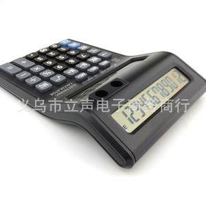 เครื่องคิดเลขตั้งโต๊ะ Zhongcheng รุ่น JS-8585 แบบ 12 หลัก ใช้พลังงานได้สองระบบ สำหรับงานธุรกิจและการเงินทั่วไป - Product Image 5