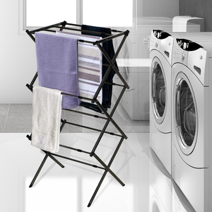 Wholesale Multifunctional <b>Clothes</b> Display <b>Rack</b> Foldable Vertical Drying <b>Rack</b> <b>Clothes</b> MetalThree-tier <b>Clothes</b> Dryer <b>Rack</b> - Product Image 3