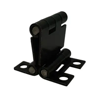 HM1227 America Triaxial Quadruple engsel lentur lipat besi kabinet Plating Chassis hitam 86*35*1.5mm