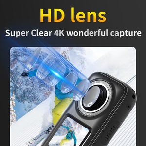Xe máy Dash Cam & mũ bảo hiểm ngoài trời hành động Cam 4K HD thể thao máy ảnh, thích hợp cho đi xe đạp ghi âm và cưỡi nhiếp ảnh - Product Image 3
