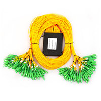 Divisor PLC Unionfiber en Caja ABS, Divisor PLC en Caja ABS 1*8 G657a2 G652d, Divisores Ópticos de Fibra de 2.0mm 1X2 1X4 1X8 1X16