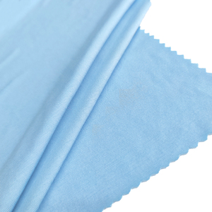 Textile Naturel Solide Doux 4% Spandex Stretch Uni Sain 96% Fibre De Bambou Tricot Tissu Jersey Simple Pour Tissu