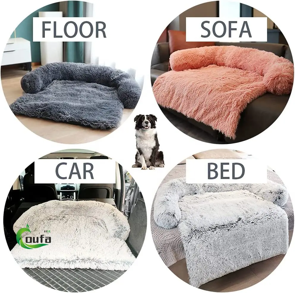 La migliore vendita di nuovi arrivi cuccia per cani molti colori disponibili in pile di corallo lungo peluche cane per animali domestici divano per gatti