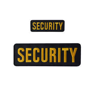 En stock plusieurs tailles de patchs <span class=keywords><strong>velcro</strong></span> de sécurité broderie personnalisée insigne de sécurité tactique pour uniformes - Product Image 5