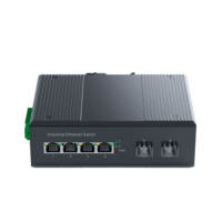 Switch Ethernet Gigabit Industrial de 4 Puertos RJ45, 2 SFP, 12G, Backplane, Sin Administración, IP40
