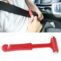 Outil d'évacuation d'urgence Marteau de sécurité pour voiture Brise-vitre de voiture avec coupe-ceinture de sécurité