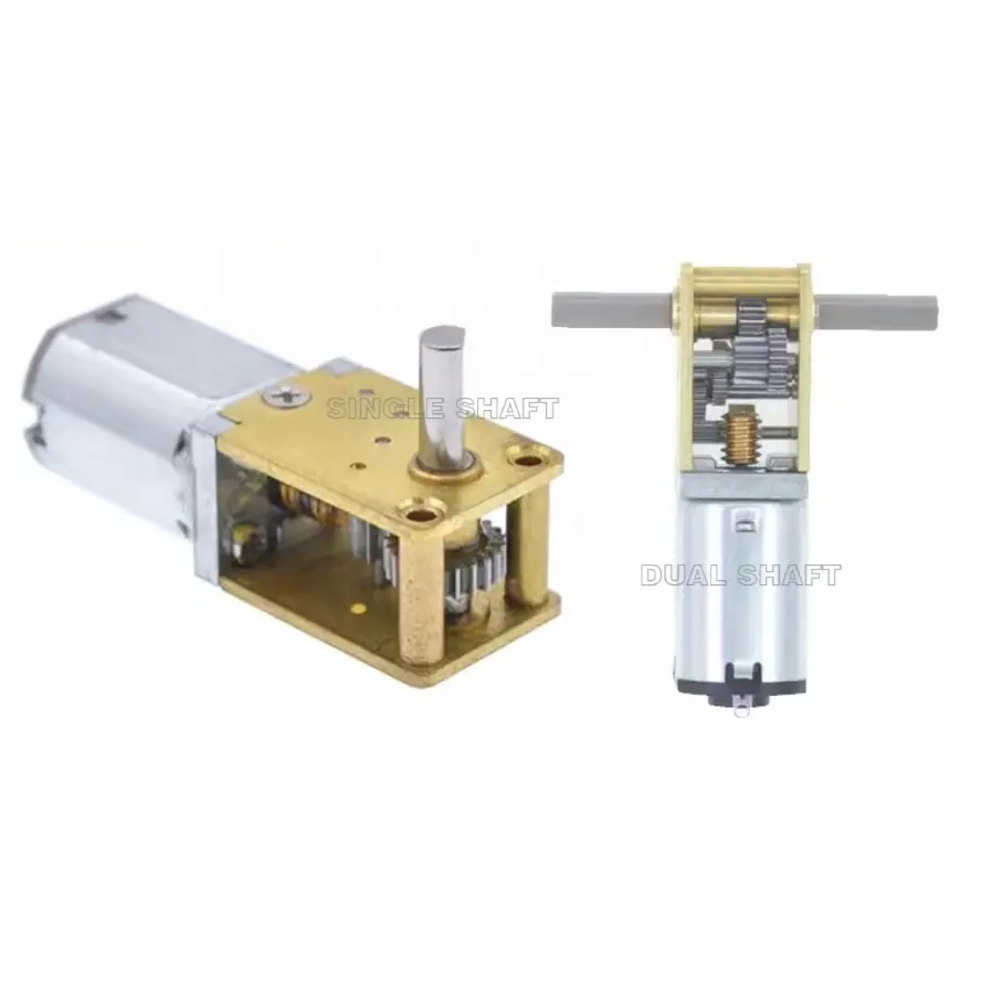 Micro Dc Tandwielmotor Precisie Metalen Tandwielen Dual As Encoder Optioneel Lage Ruis Laag Verbruik 100 Ma Nominale Stroom 3V Dc Motor