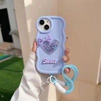 Dessin animé mignon 3D bracelet en Silicone coque de téléphone pour One Plus Nord CE 4 Wave antichoc souple TPU couvre pour 1 + Nord CE3 CE2 LITE