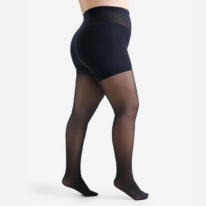 Collants Jacquard en Nylon Grande Taille pour Femmes Rondes, Sexy et Tendance, à Pois Cœur au Dos, Amincissants, Respirants et Fins - Product Image 2