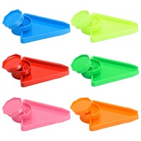 Grinder à tabac 2-en-1 en plastique GB-5034 (Simplicity) – Support conique triangulaire pour cigarettes pré-roulées – Entonnoir conique