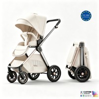 Poussette bébé très vendue, pliage à une main, espace de couchage élargi confortable, poussette réglable