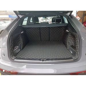 Tapis de coffre de voiture en cuir sur mesure, ensemble complet 3 pièces, motif écossais avant/arrière, style luxueux, épaisseur 2 mm, garantie 1 an - Product Image 2