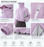 Veste de randonnée respirante pour femme UPF50, à séchage rapide, légère, avec fermeture éclair bidirectionnelle, pour la randonnée et le camping en plein air, OEM