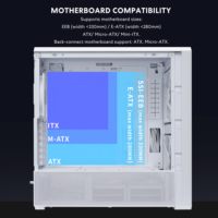 Boîtier d'ordinateur Alibaba Cloud Case Lian Li LANCOOL 217 INF Lian Li Infinity Mirror, boîtier PC ATX Mid-Tower, Alibaba Lian Li