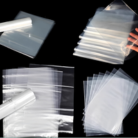 Vente en gros personnalisable HDPE LDPE Sacs plats en plastique transparent Poly emballage pour utilisation oreiller alimentaire